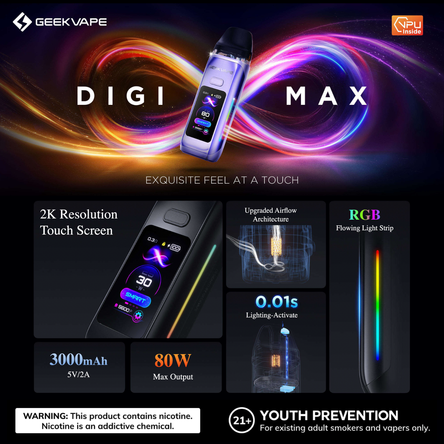 Geek Vape Digi Max 80w Pod System Starter Kit Device