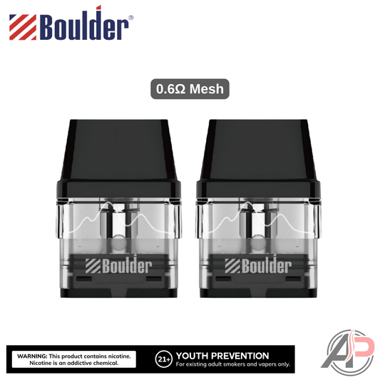 Boulder Next Replacement Pod Module 2 Pack Next 0.6Ω Mesh Coils Replacement Pods 2 Pack