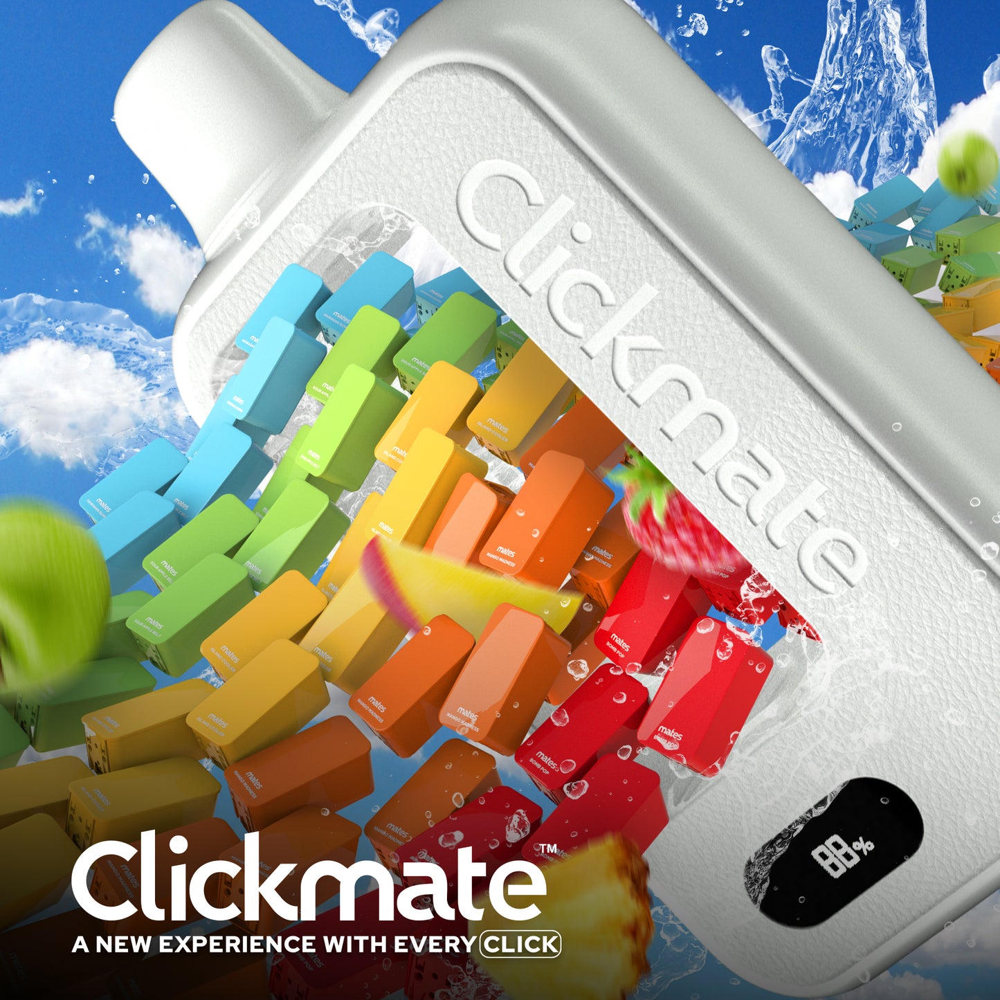 7 Daze Clickmate 15000 Puffs Disposable Vape Device Starter Kit