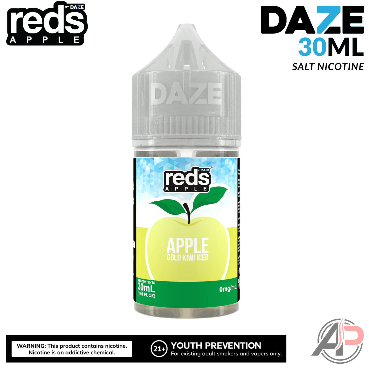 7 Daze Reds Apple Gold Kiwi Iced Salt Nicotine 30mL