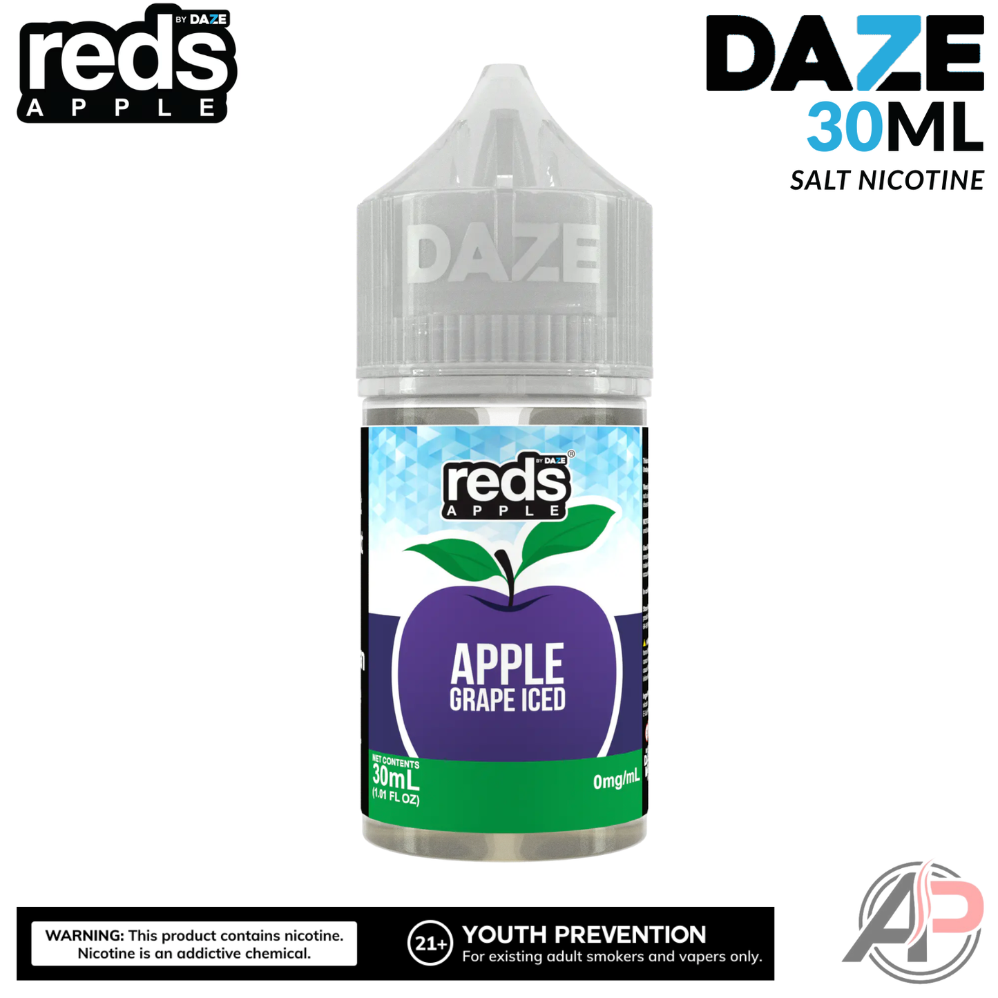 7 Daze Reds Apple Grape Iced Salt Nicotine 30mL