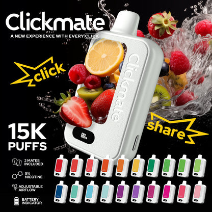7 Daze Clickmate 15000 Puffs Disposable Vape Device Starter Kit
