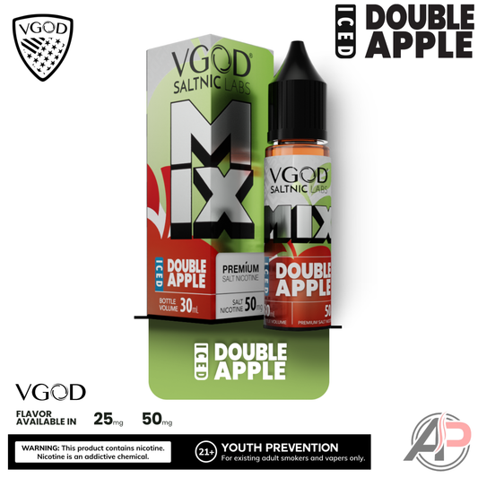 Vgod Mix Iced Double Apple 30mL Salt Nic