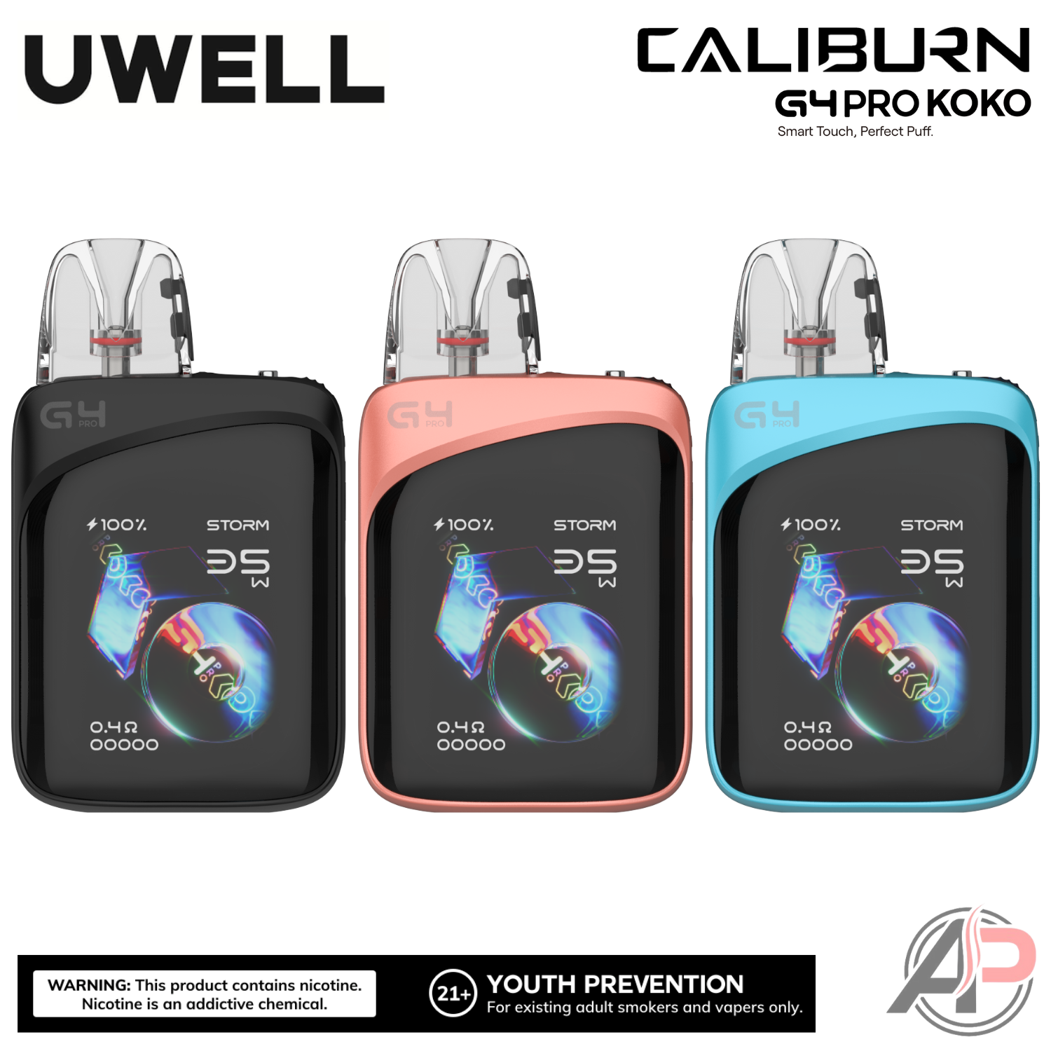 Uwell Caliburn G4 Pro Koko 35W Pod System Starter Kit Device – Apvs