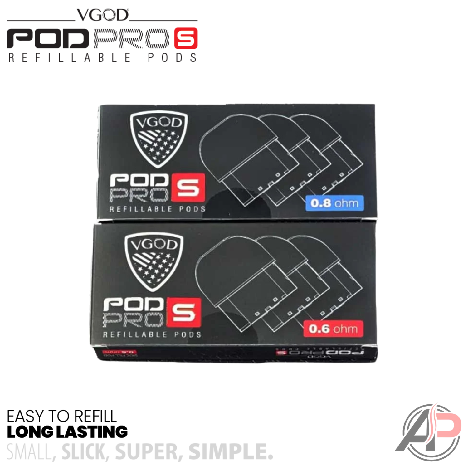 Vgod Pod Pro S Replacement Pods 3 Pack Apvs Vgod Pod Pro S Replacement Pods 3 Pack Apvs