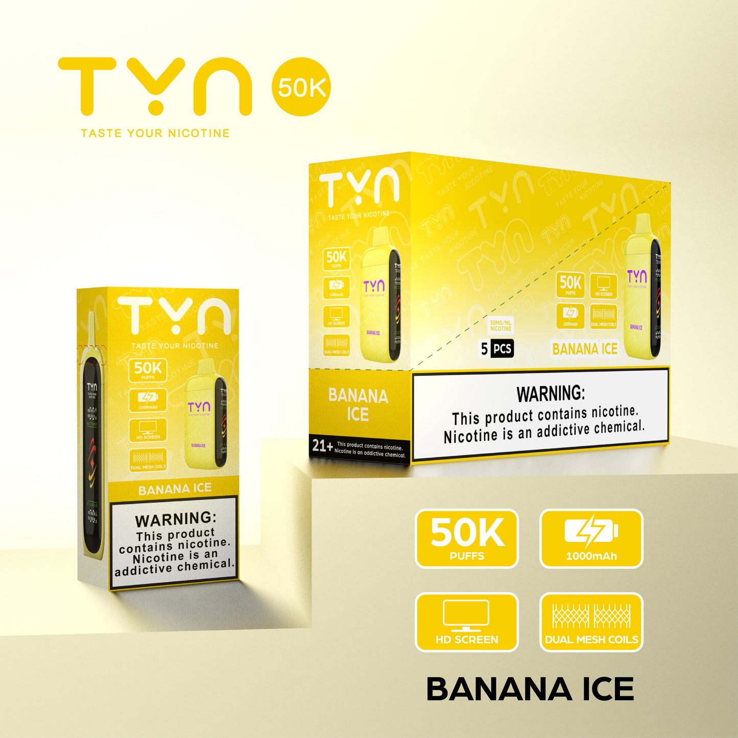 Tyn 50000 Puffs Disposable Vape Device