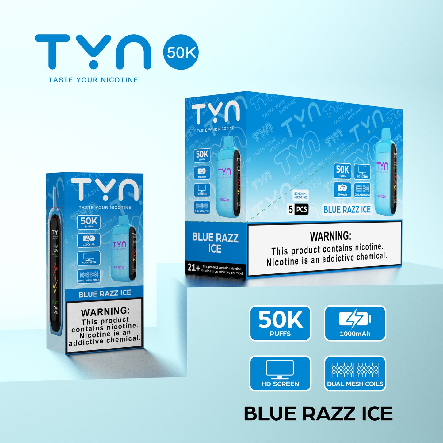 Tyn 50000 Puffs Disposable Vape Device