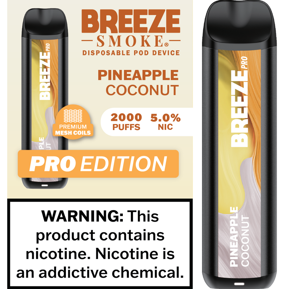 Breeze Smoke Pro Edition 2000 Puff Disposable Vape Device