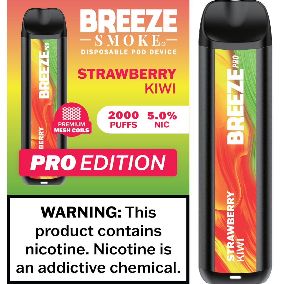 Breeze Smoke Pro Edition 2000 Puff Disposable Vape Device