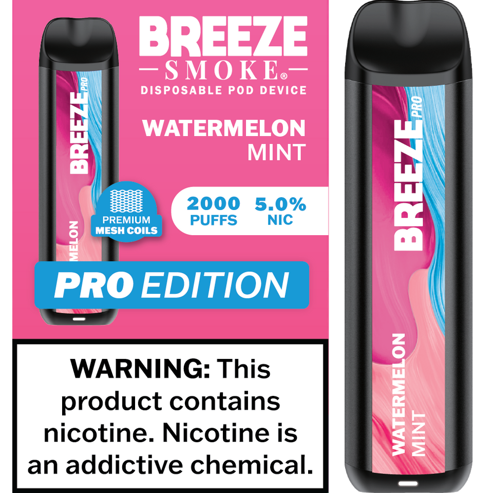 Breeze Smoke Pro Edition 2000 Puff Disposable Vape Device