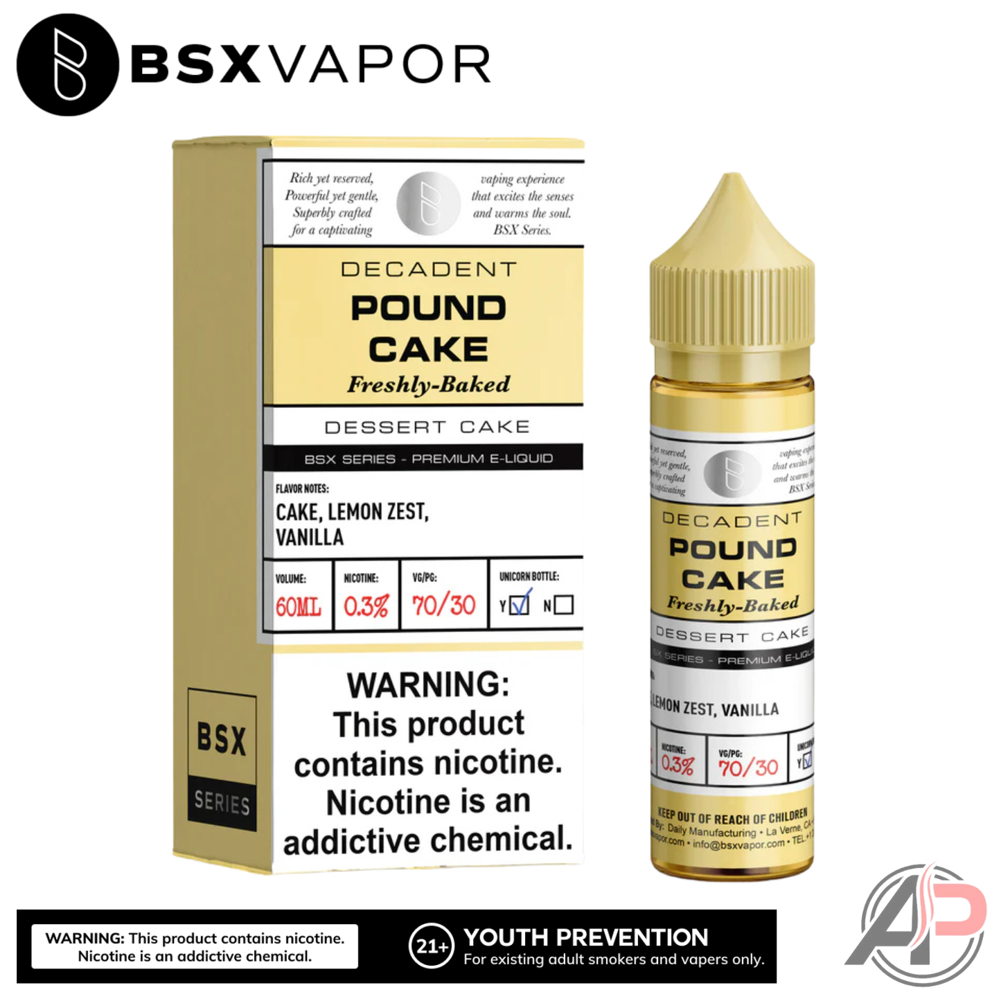 BSX Series Pound Cake E-Liquid 60mL