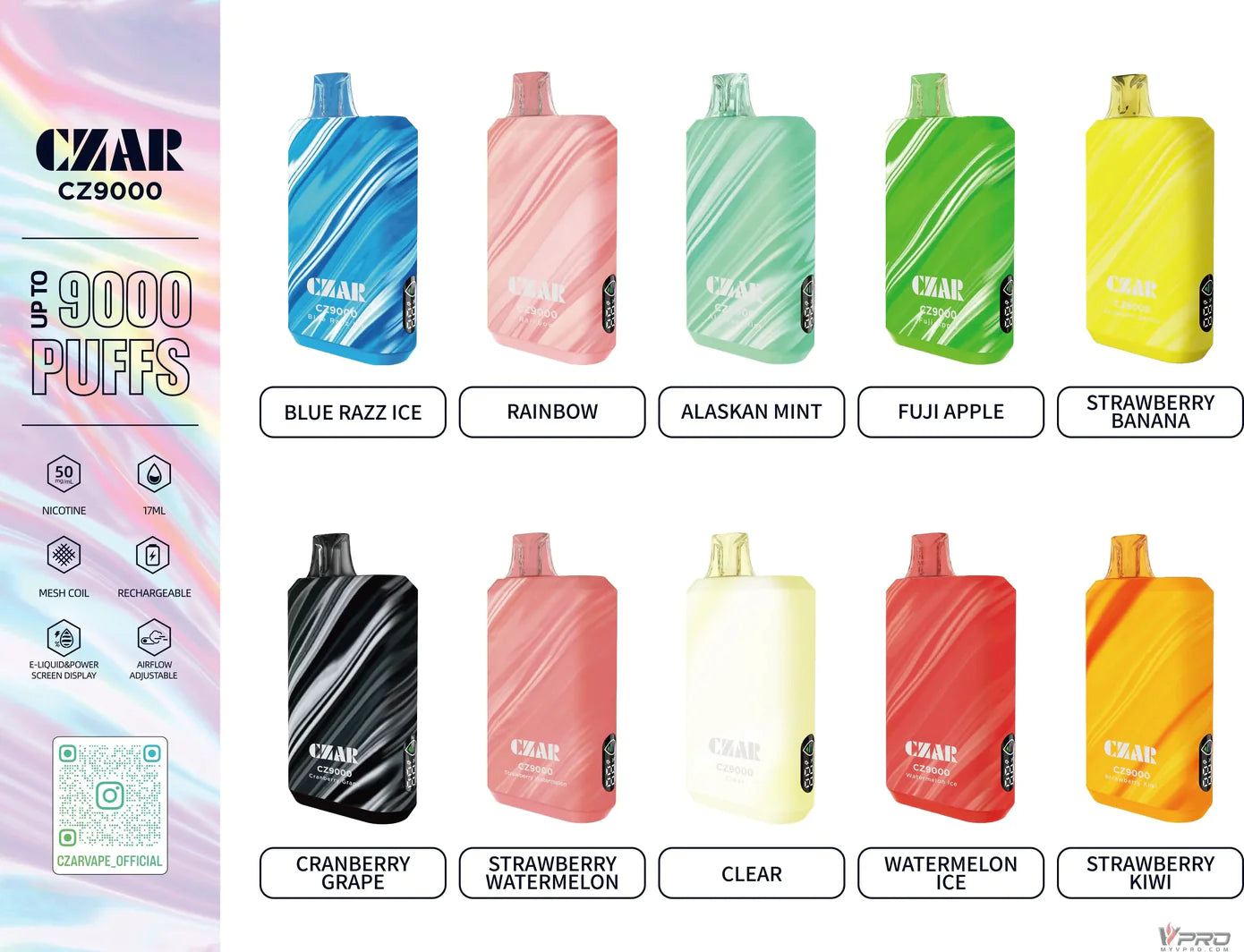 CZAR CZ9000 Puff Disposable Vape Device