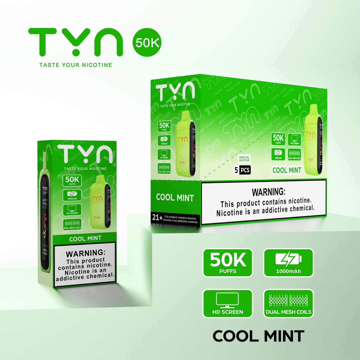 Tyn 50000 Puffs Disposable Vape Device