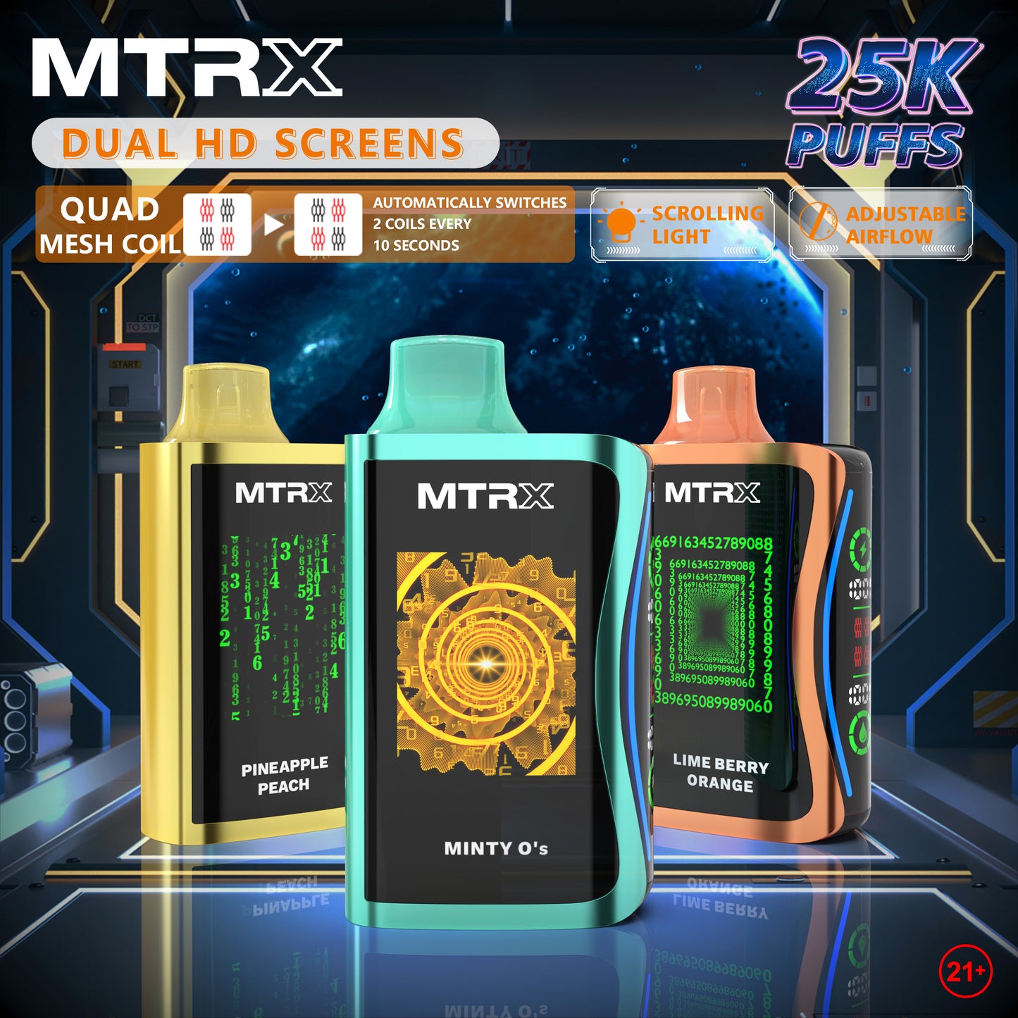 MTRX MX 25000 Puffs Disposable Vape Device