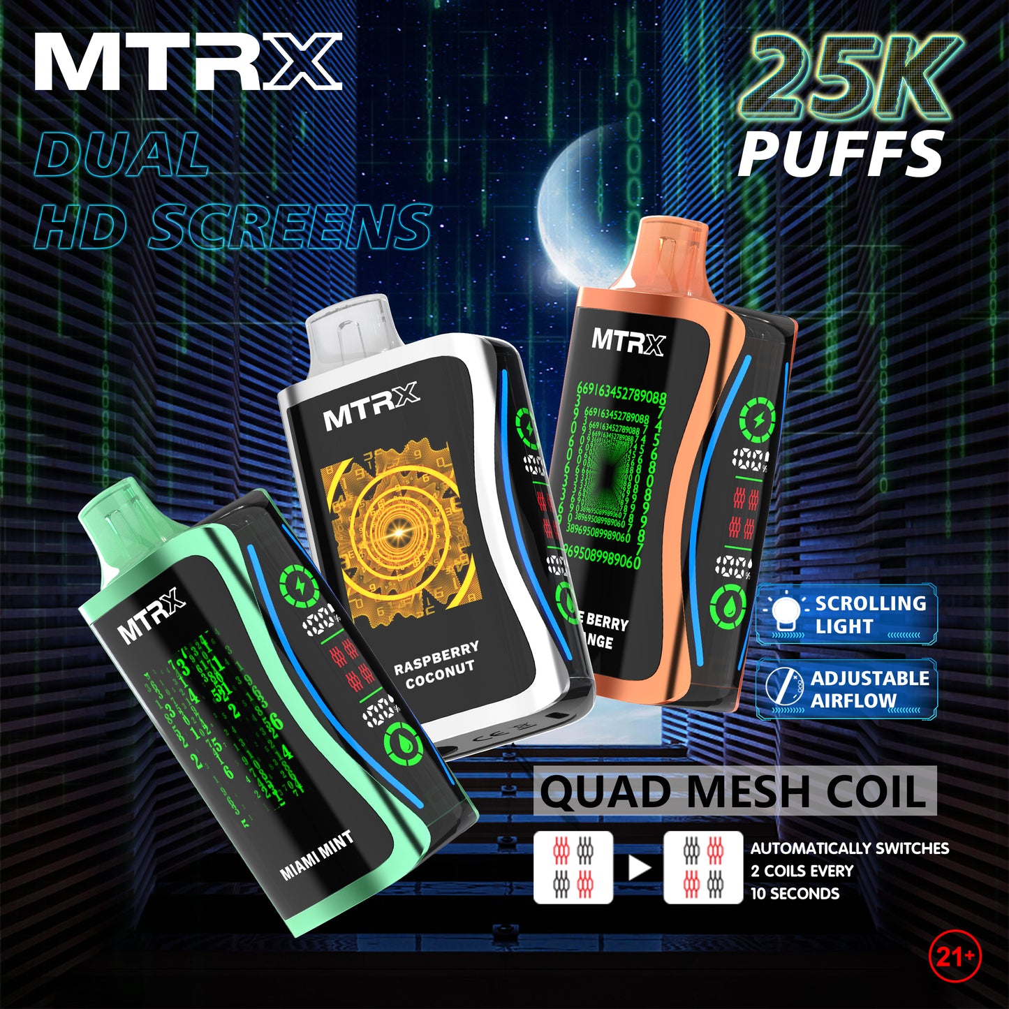 MTRX MX 25000 Puffs Disposable Vape Device