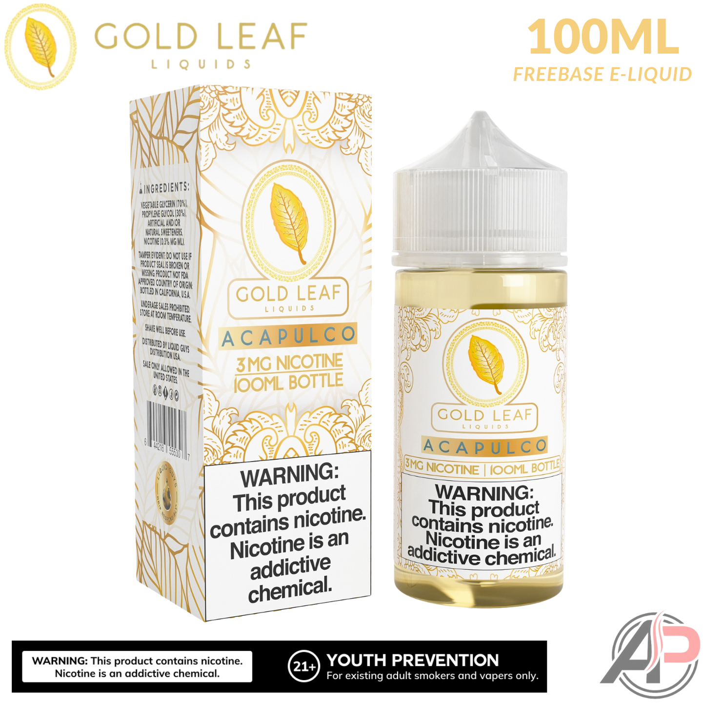 Gold Leaf Acapulco E-Liquid 100mL