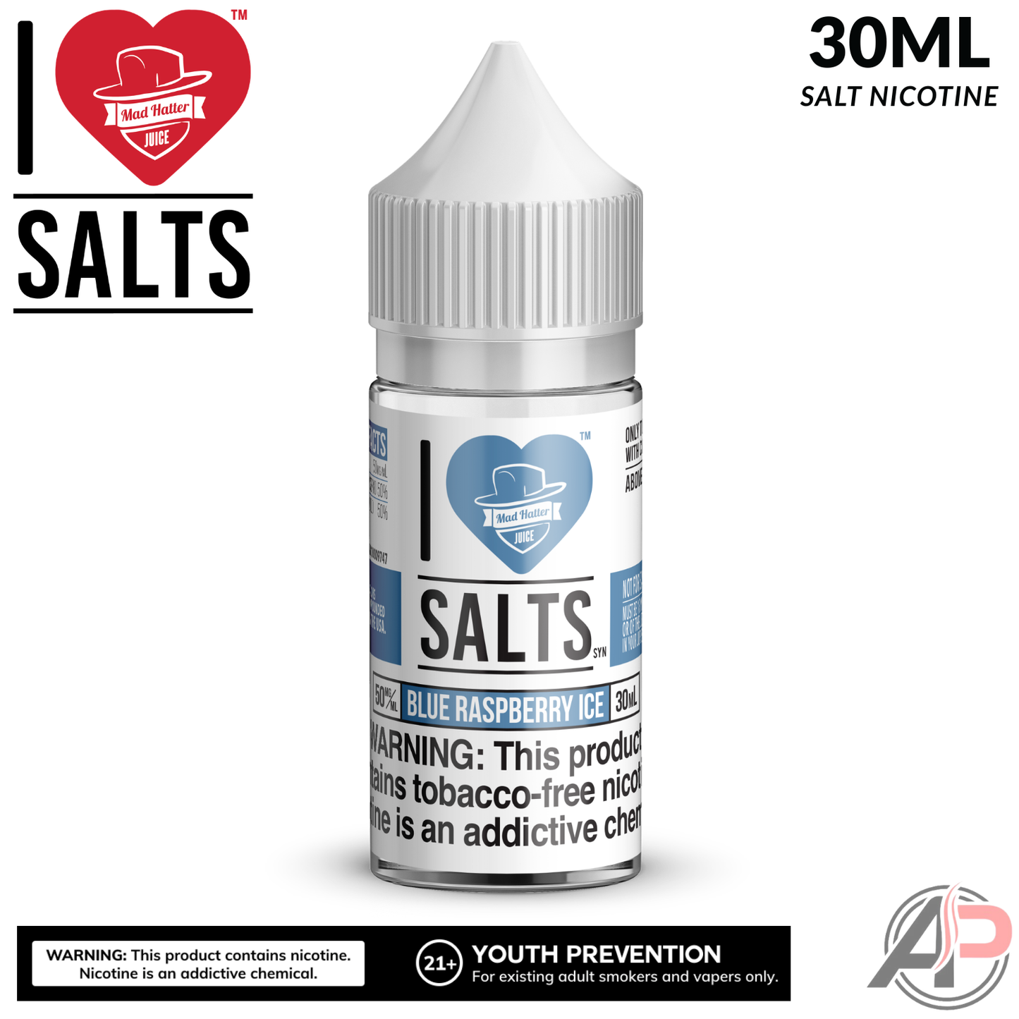 I Love Salts Blue Raspberry Iced Salt Nicotine 30mL