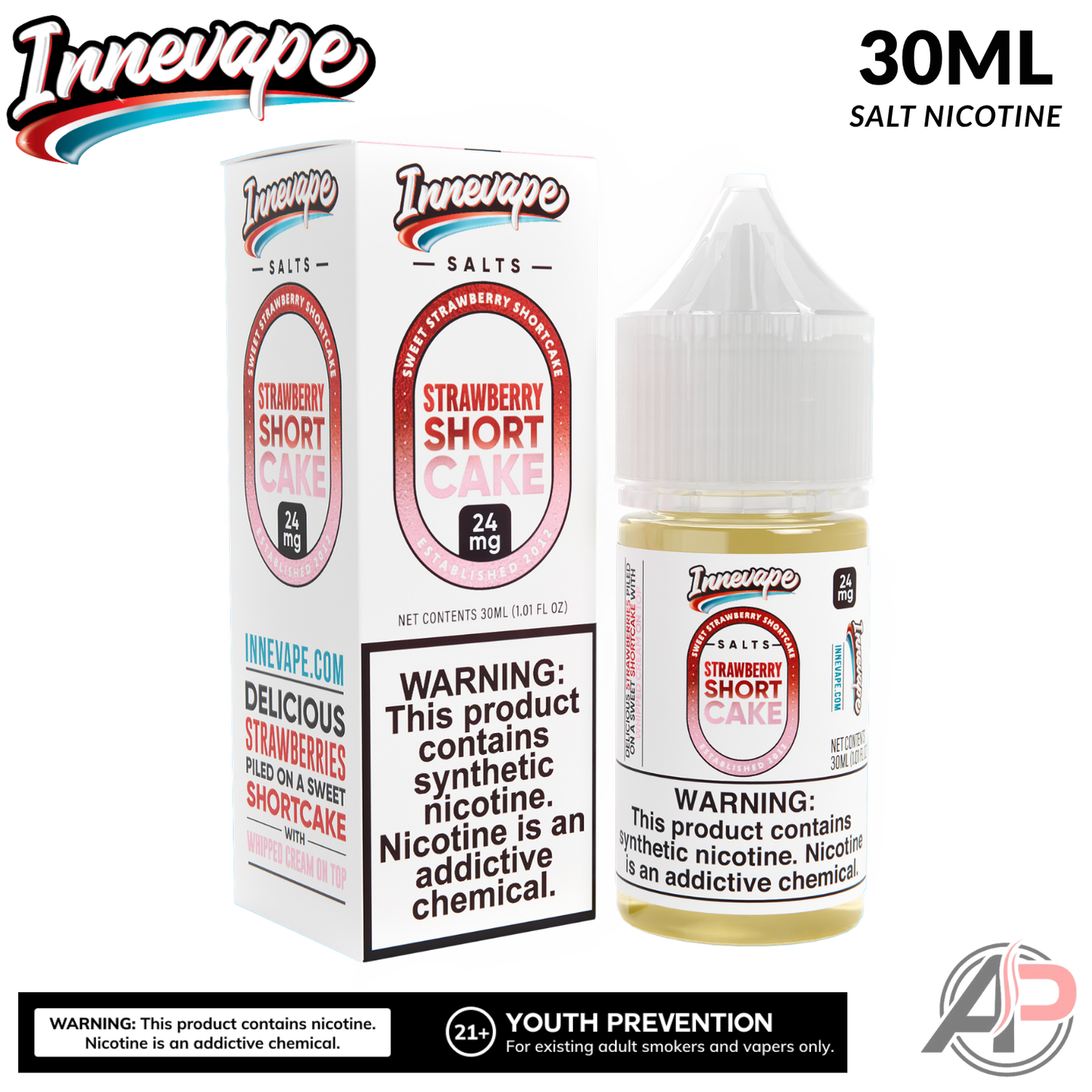 Innevape Strawberry Shortcake Salt Nicotine 30mL