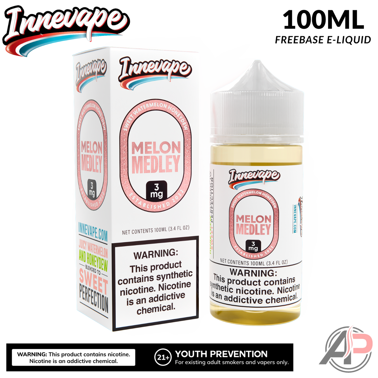 Innevape Melon Medley E-Liquid 100mL