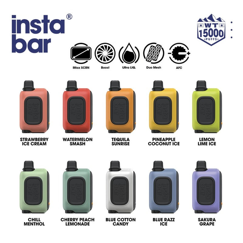 InstaBar WT15000 Vape 15k Puffs Disposable Device