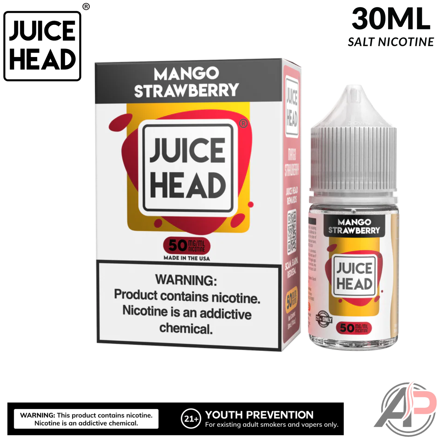 Juice Head Mango Strawberry Salt Nicotine 30mL