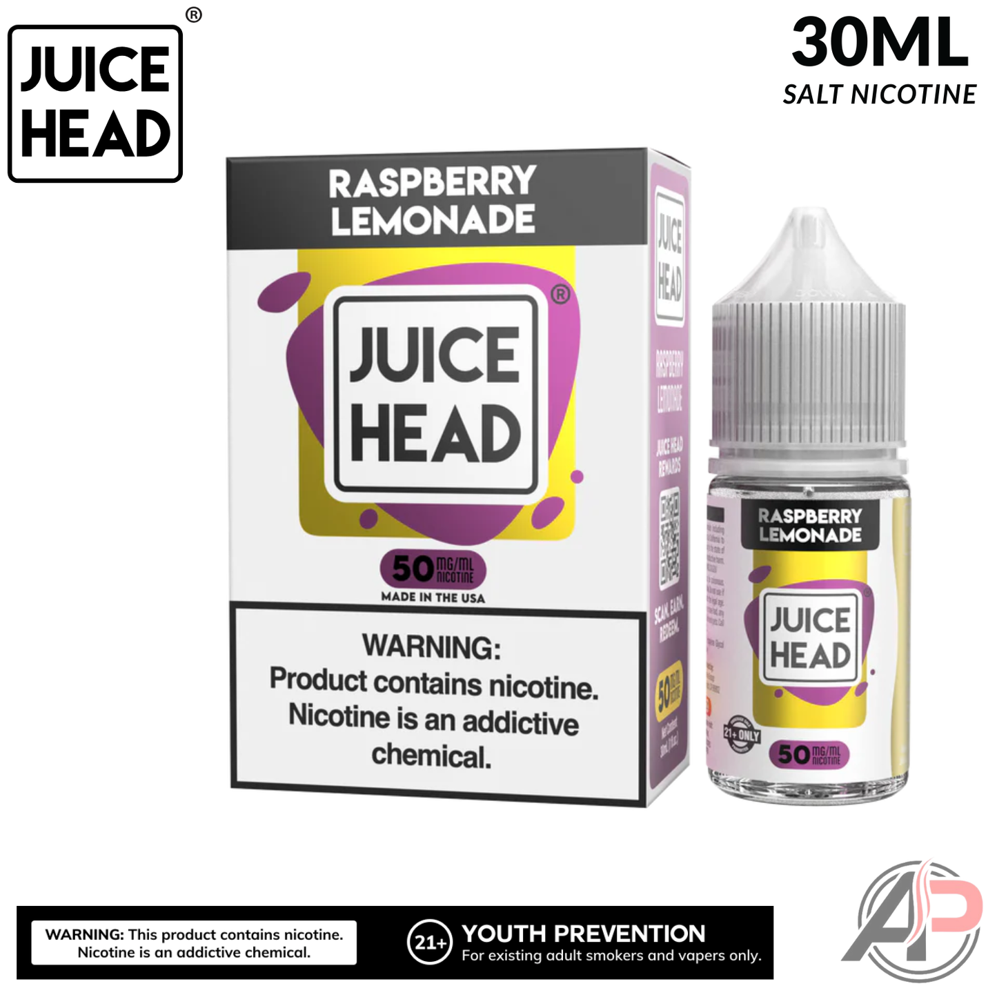 Juice Head Raspberry Lemonade Salt Nicotine 30mL