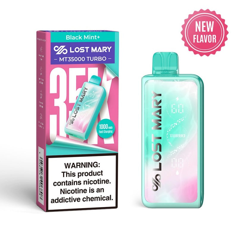 Lost Mary MT35000 Turbo Disposable Vape Device Black Mint+
