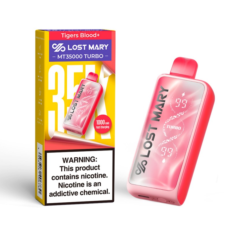 Lost Mary MT35000 Turbo Disposable Vape Device Tigers Blood+
