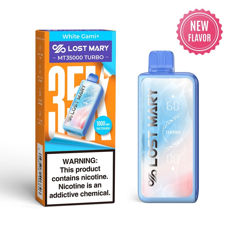 Lost Mary MT35000 Turbo Disposable Vape Device White Gami+