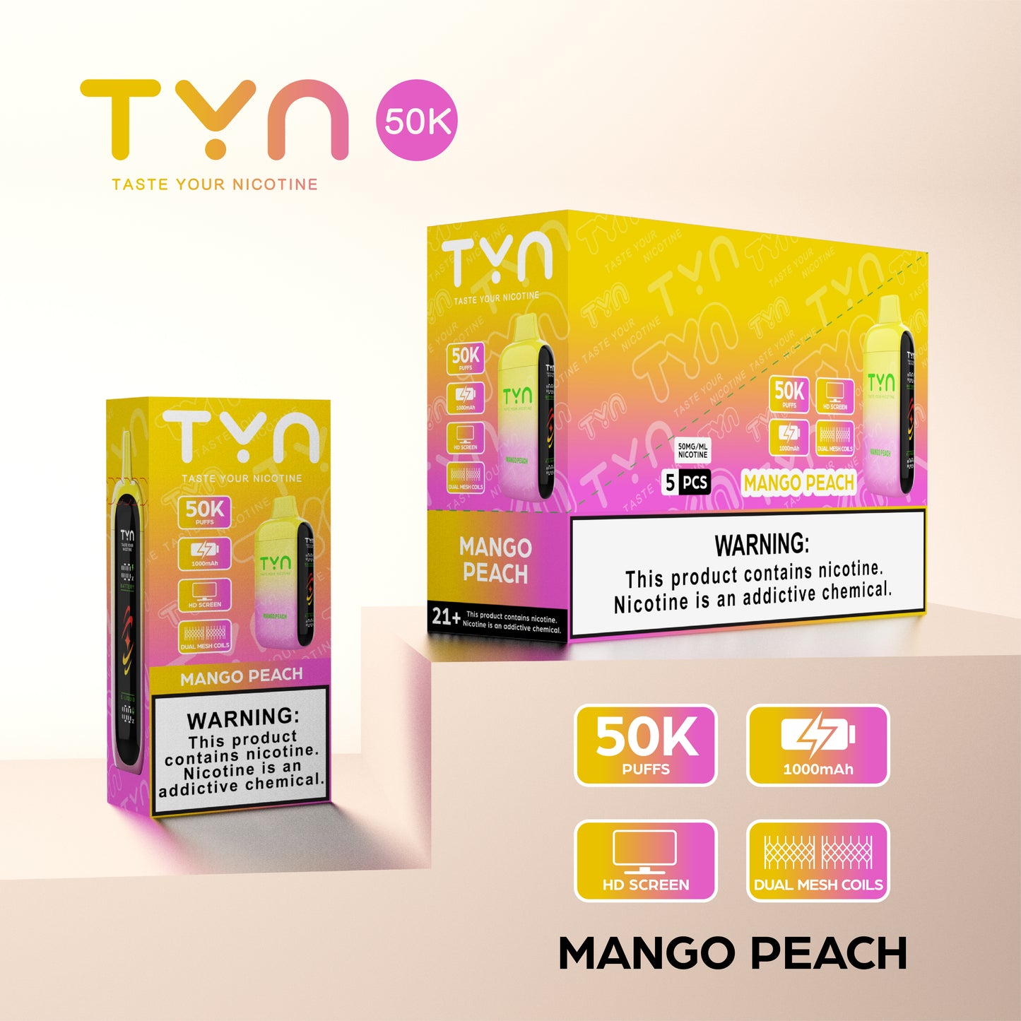 Tyn 50000 Puffs Disposable Vape Device