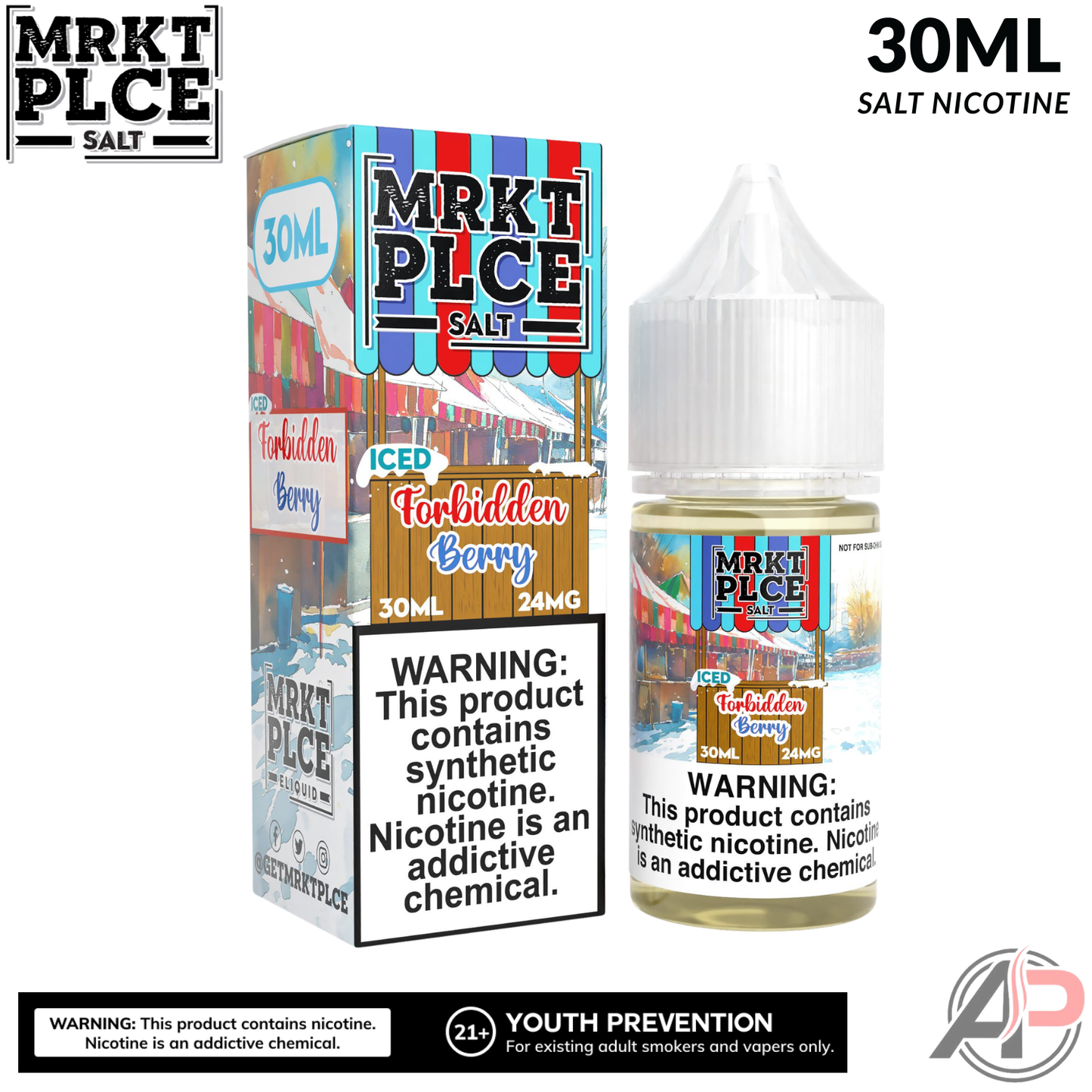 MRKT PLCE Iced Forbidden Berry Salt Nicotine 30mL