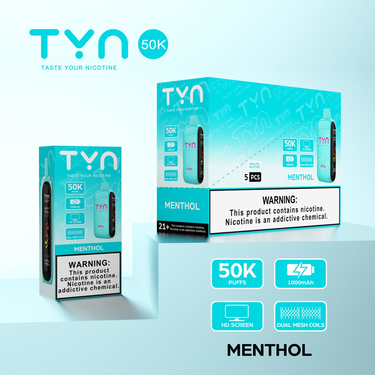 Tyn 50000 Puffs Disposable Vape Device