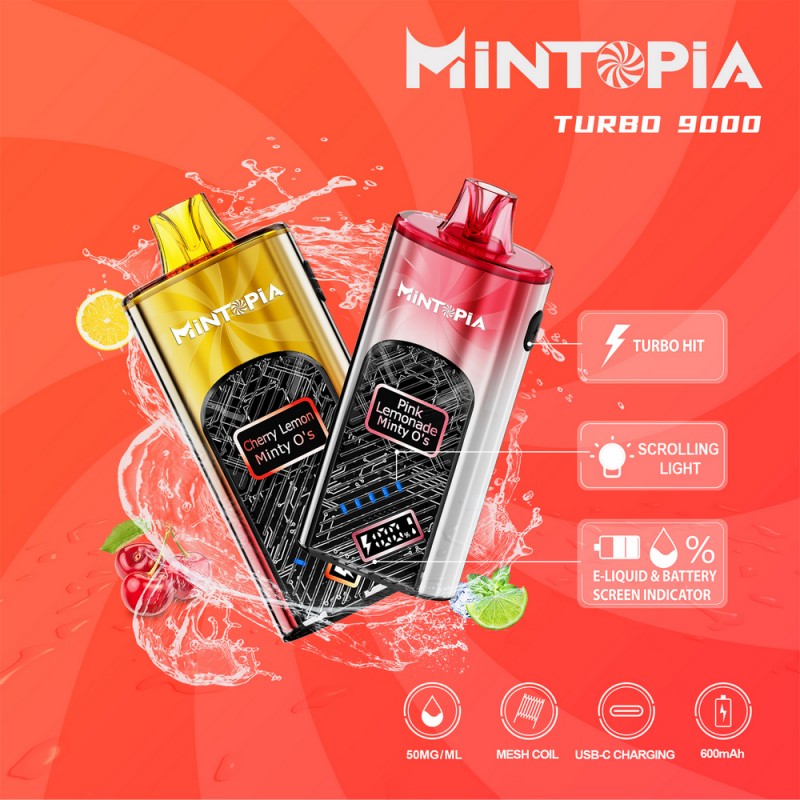 Mintopia Turbo 9000 Puff Disposable Vape Device