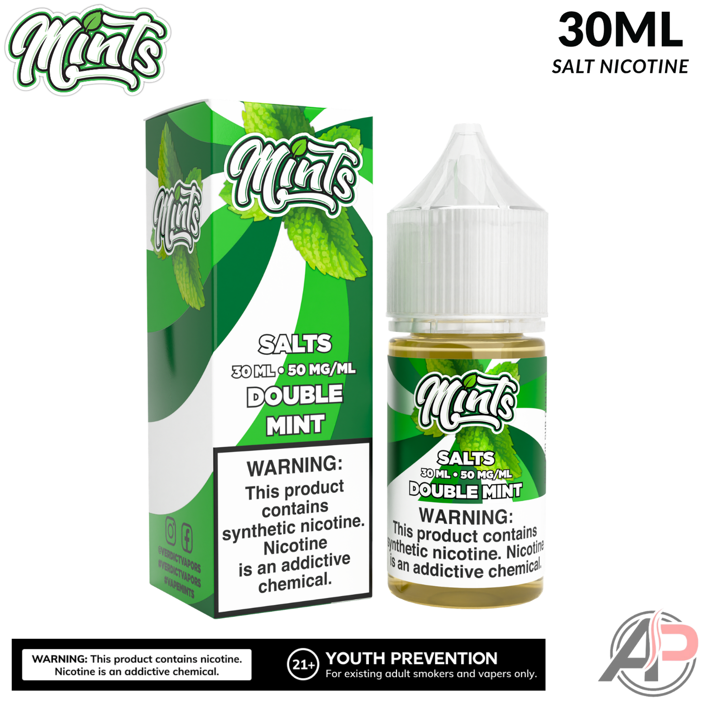 Mints Vape Co Double Mint Salt Nicotine 30mL