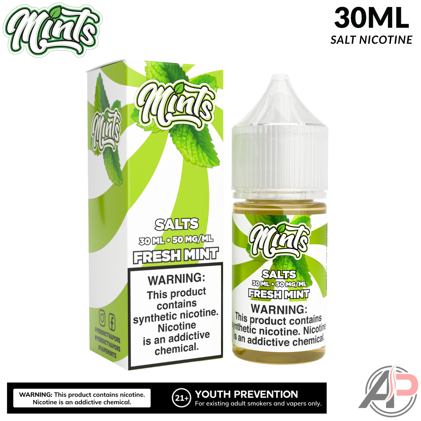 Mints Vape Co Fresh Mint Salt Nicotine 30mL