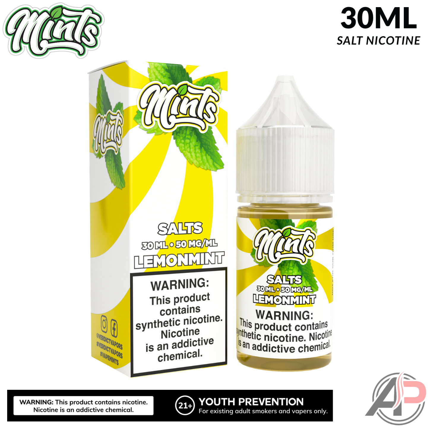 Mints Vape Co Lemonmint Salt Nicotine 30mL