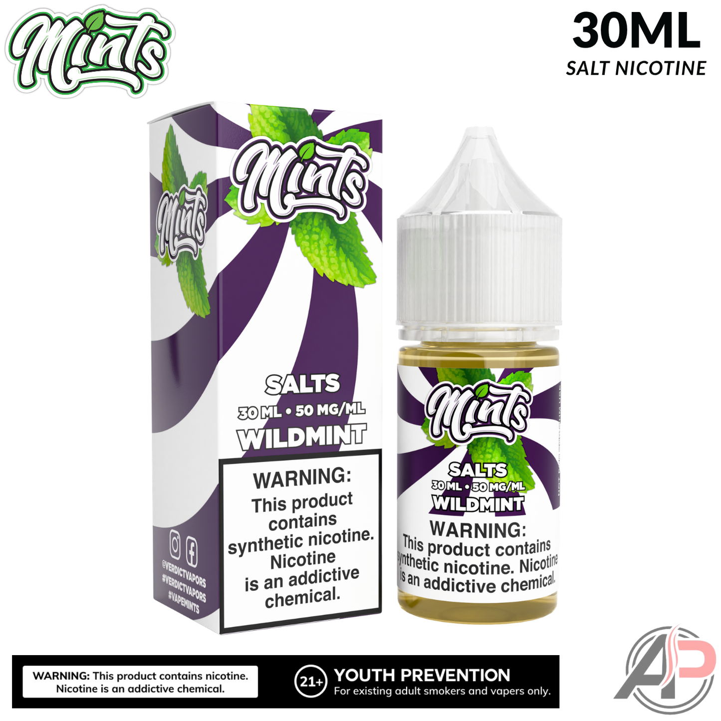 Mints Vape Co Wildmint Salt Nicotine 30mL