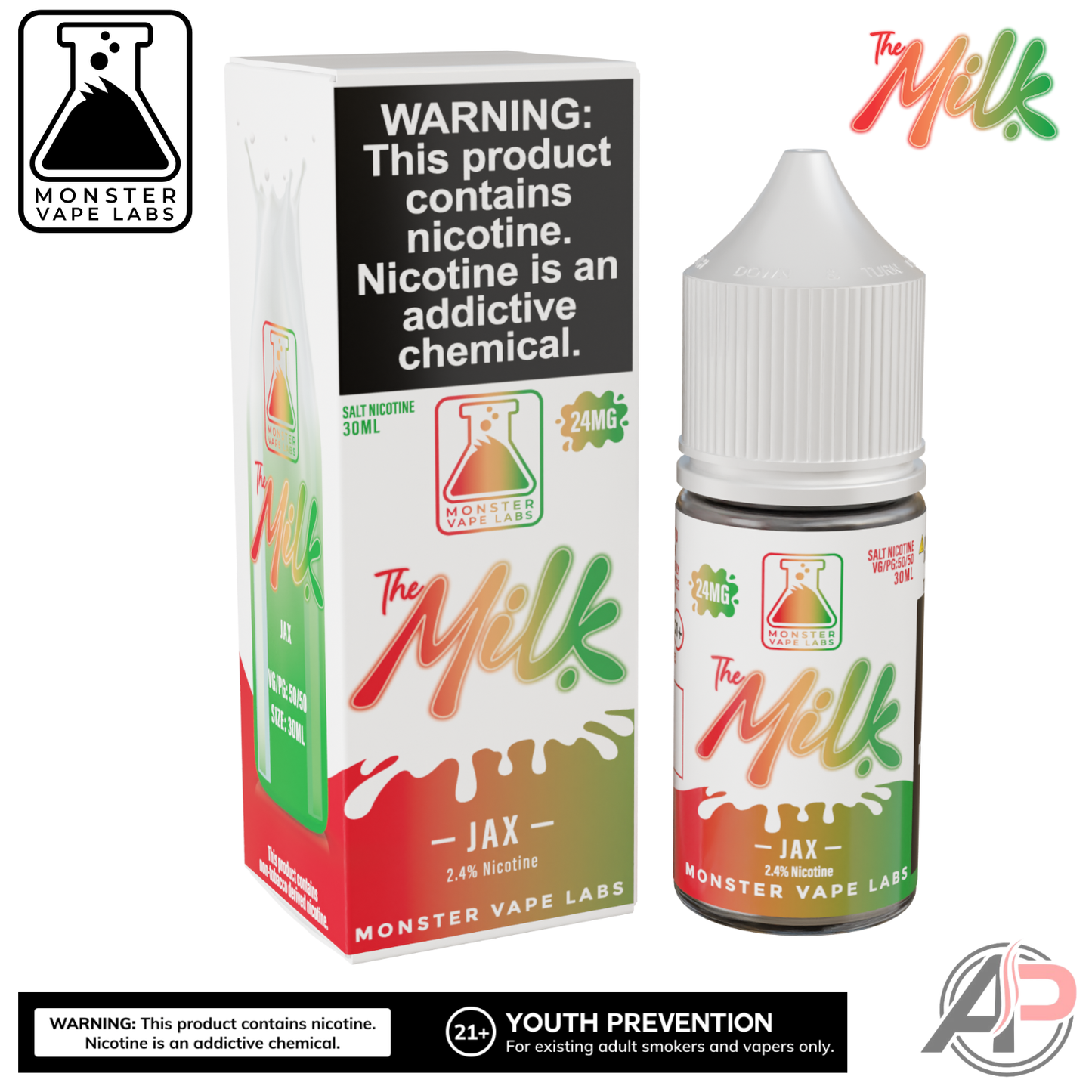The Milk Jax Salt Nicotine By Monster Vape Labs 30mL