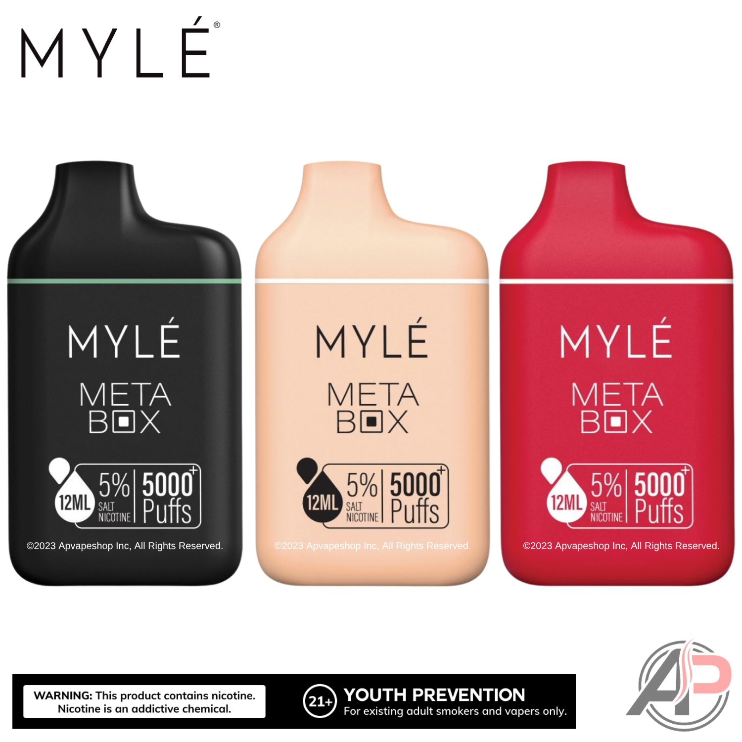 Myle Meta Box 5000 Puff Disposable Vape All Flavors Apvs Myle Meta Box 5000 Puff Disposable Vape All Flavors Apvs