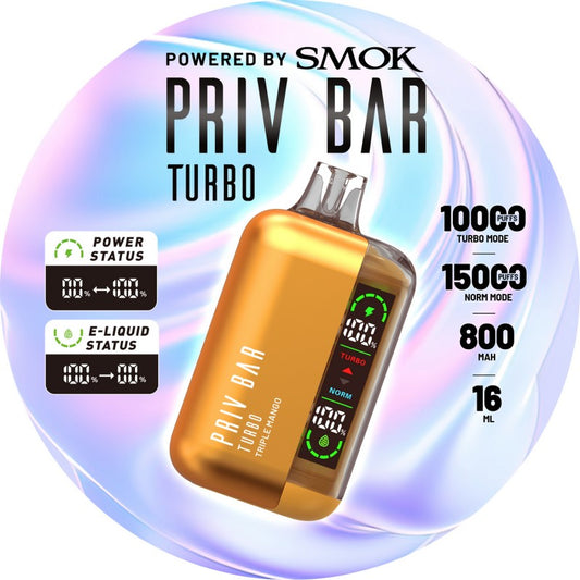 Smok Priv Bar Turbo 15000 Puffs Disposable Vape Device
