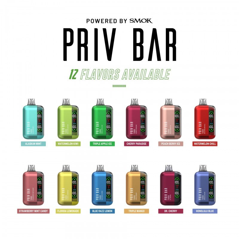 Smok Priv Bar Turbo 15000 Puffs Disposable Vape Device