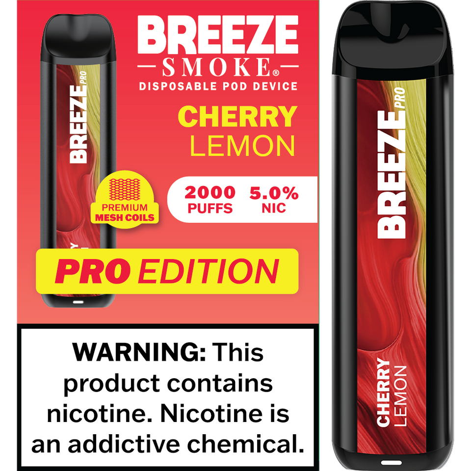 Breeze Smoke Pro Edition 2000 Puff Disposable Vape Device