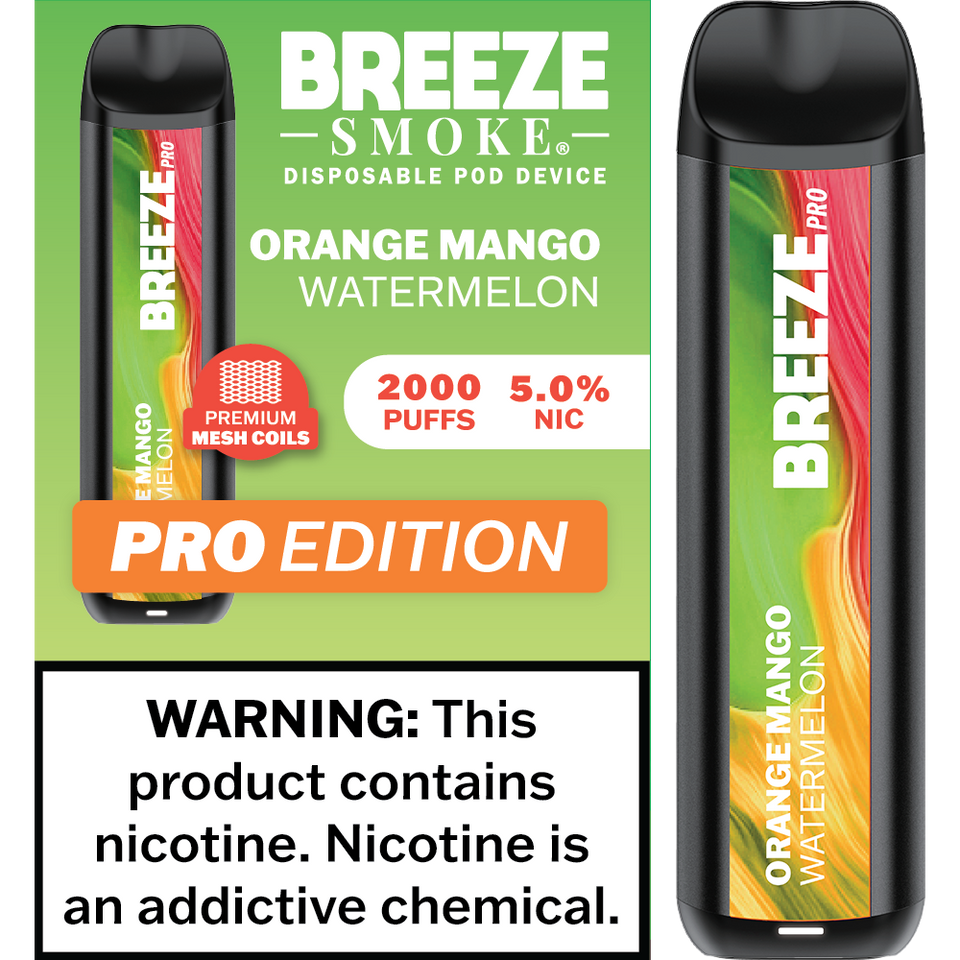 Breeze Smoke Pro Edition 2000 Puff Disposable Vape Device
