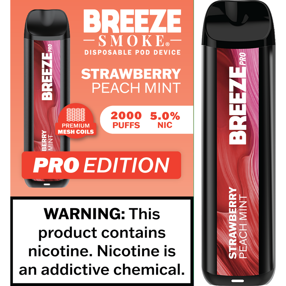 Breeze Smoke Pro Edition 2000 Puff Disposable Vape Device
