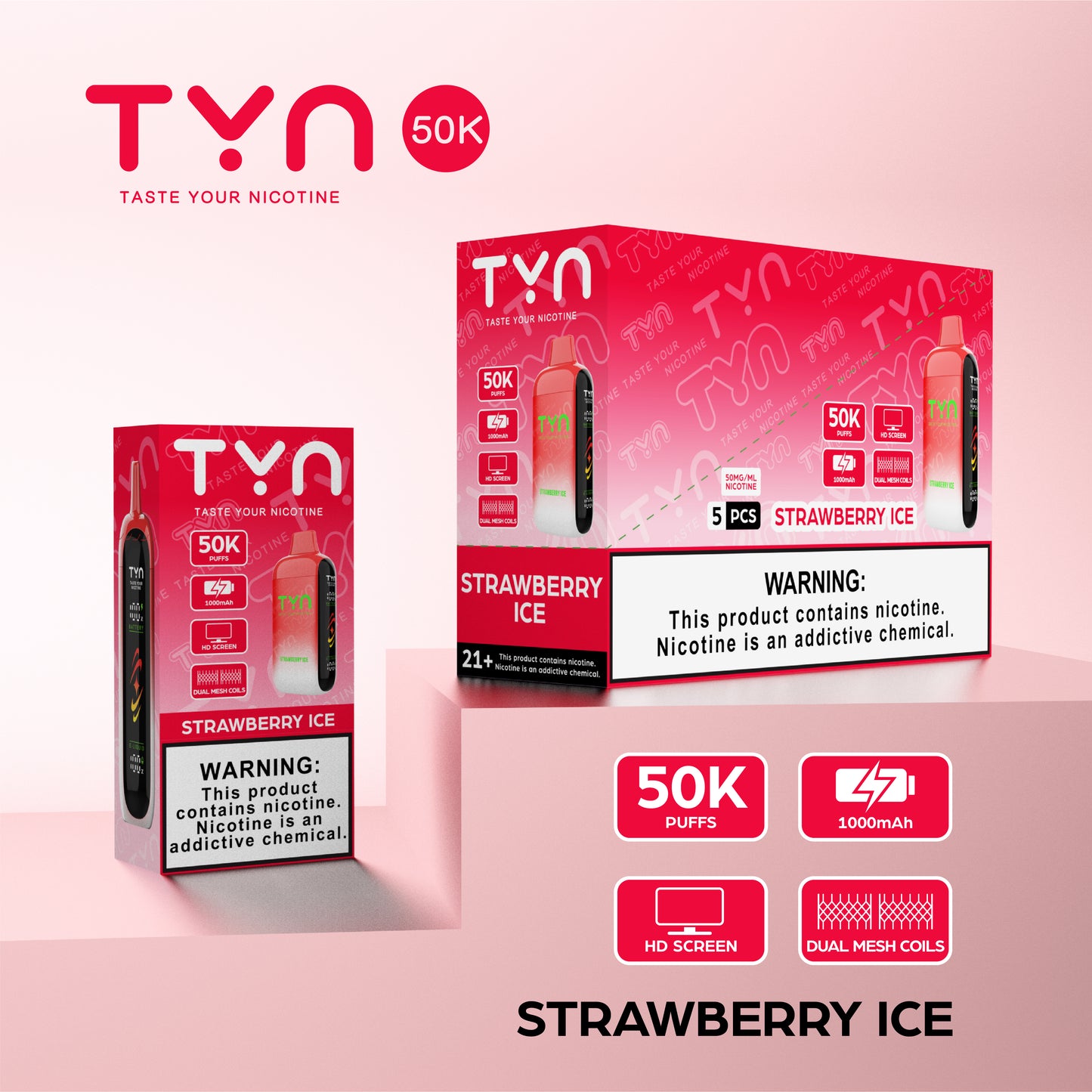 Tyn 50000 Puffs Disposable Vape Device