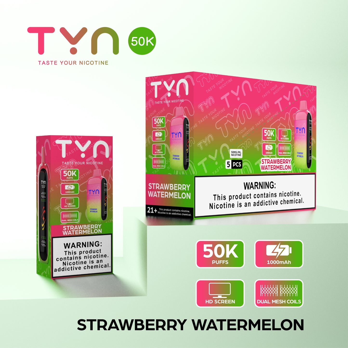 Tyn 50000 Puffs Disposable Vape Device