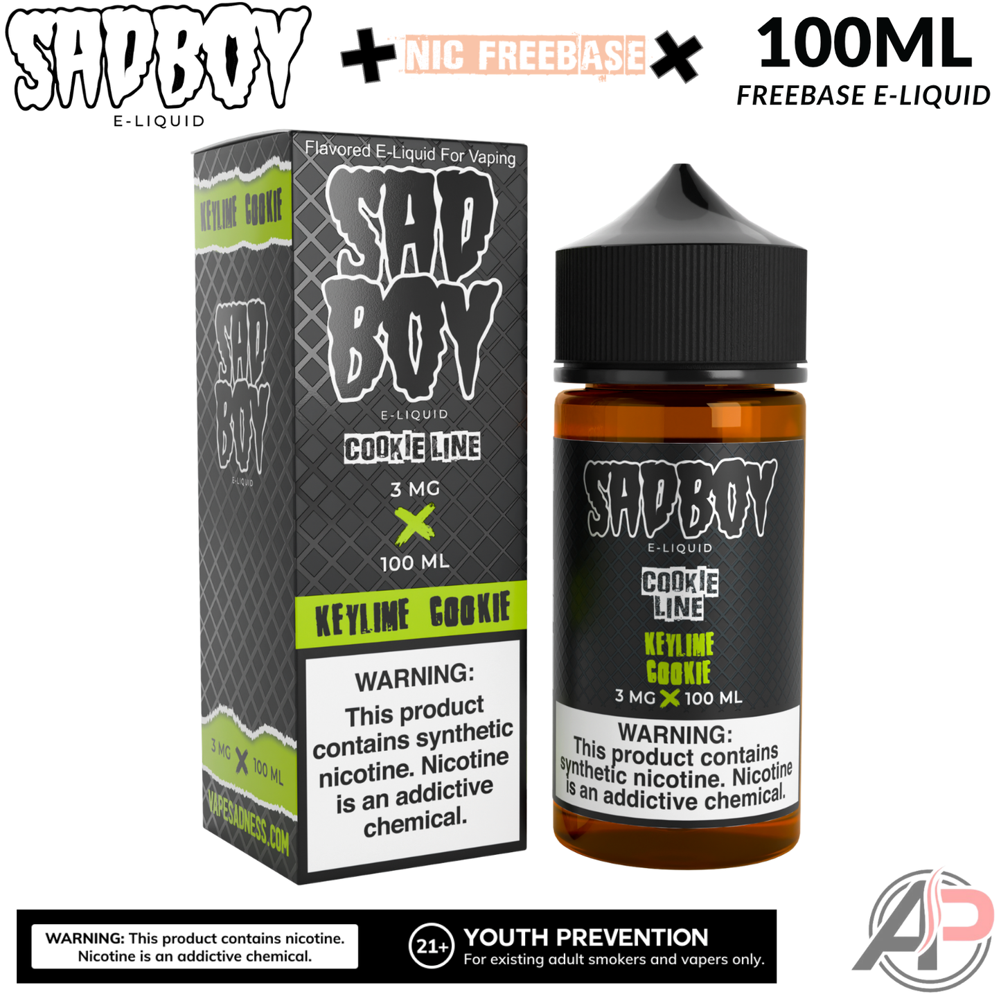 Sadboy Keylime Cookie E-Liquid 100mL