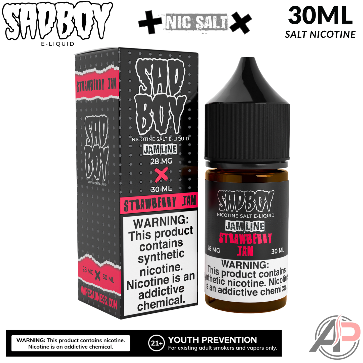 Sadboy Strawberry Jam Salt Nicotine 30mL