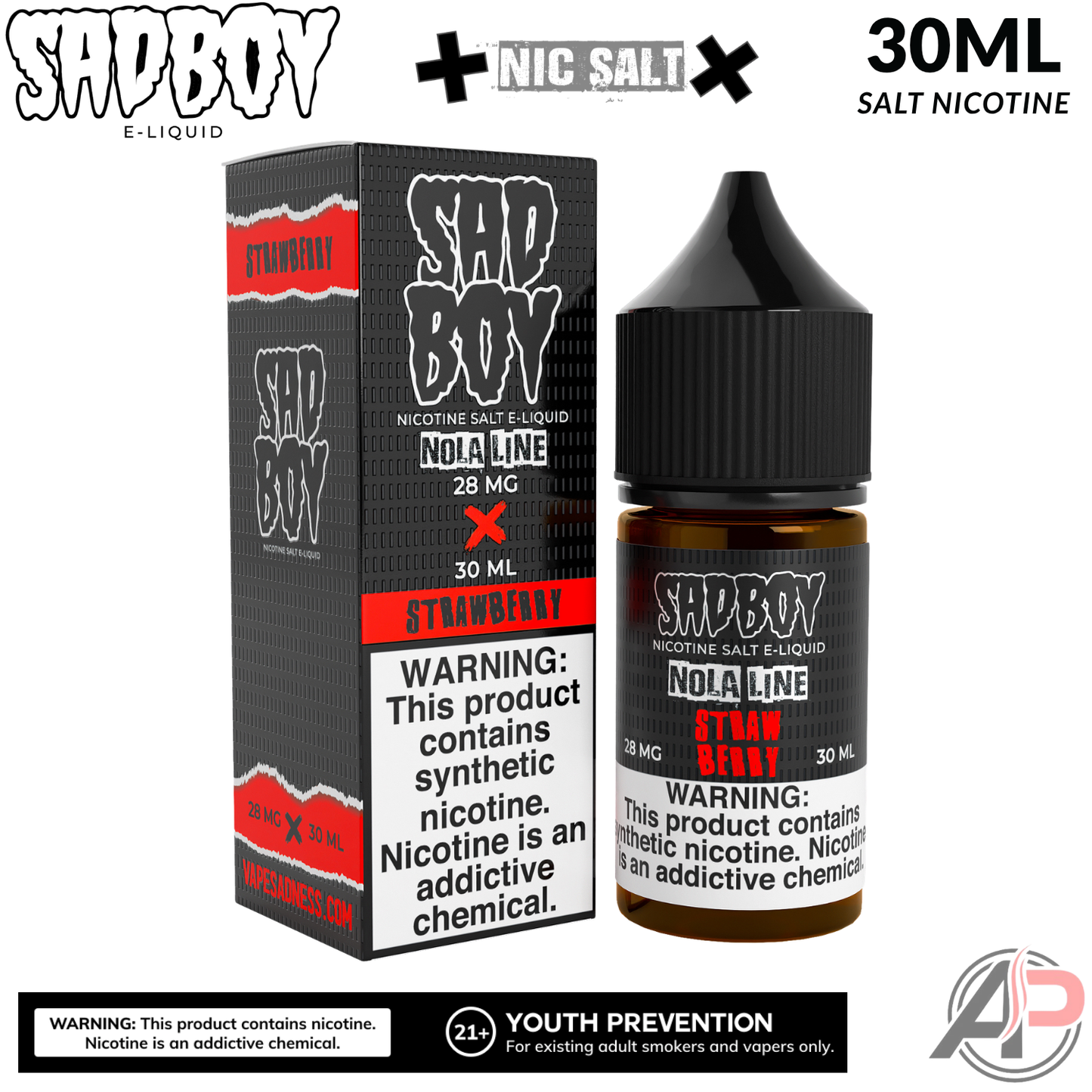 Sadboy Strawberry Salt Nicotine 30mL