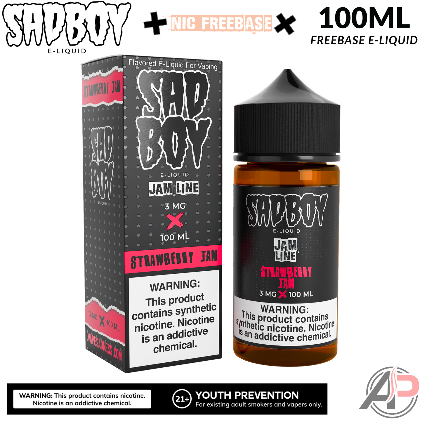 Sadboy Strawberry Jam E-Liquid 100mL